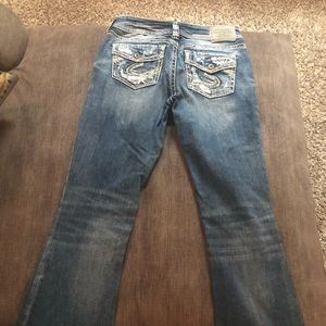 Women’s silver jeans